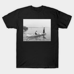 St. Lawrence River Boatmen, 1890. Vintage Photo T-Shirt